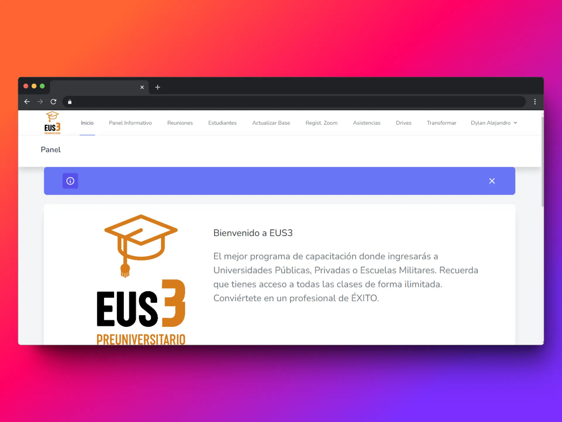 Plataforma de Estudio - laravel